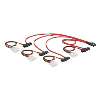 DeLock Mini SAS - SAS Cable 50cm Κόκκινο (83059) 83059