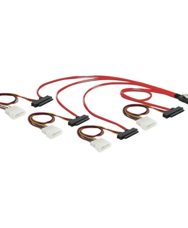 DeLock Mini SAS - SAS Cable 50cm Κόκκινο (83059) 83059
