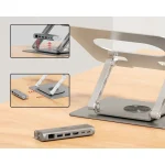 Unitek USB-C Docking Station με HDMI 4K PD Ethernet Ασημί (D1109B01) D1109B01 - Image 3