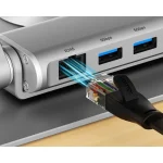 Unitek USB-C Docking Station με HDMI 4K PD Ethernet Ασημί (D1109B01) D1109B01 - Image 7