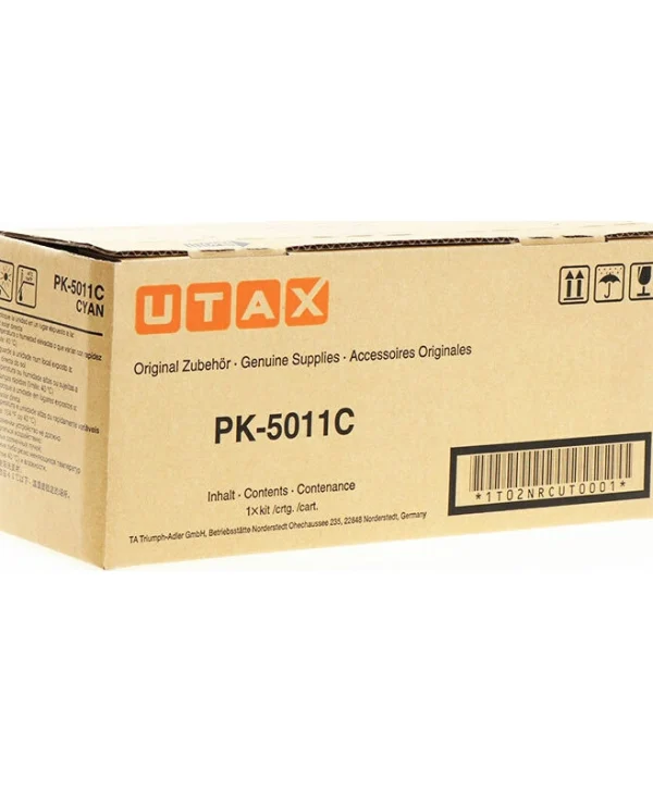 Utax PK-5011C Γνήσιο Toner Laser Εκτυπωτή Κυανό 5000 Σελίδων 1T02NRCUT0 1T02NRCUT0