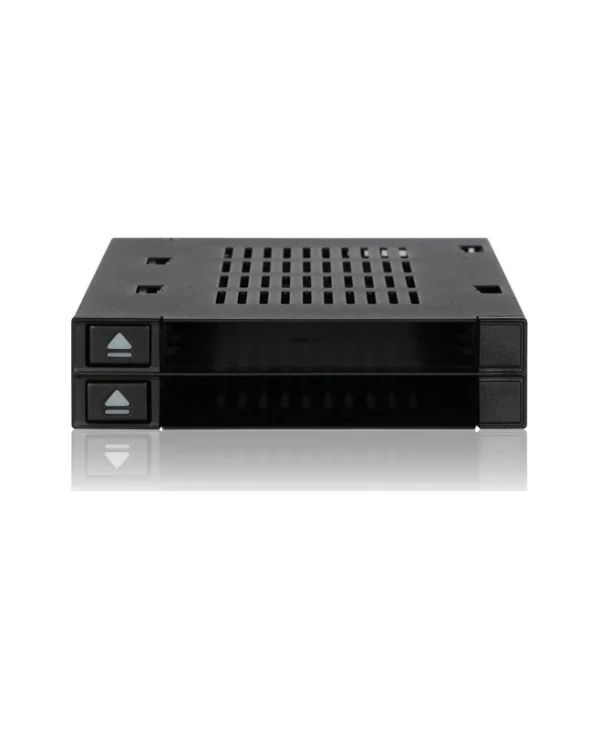 Icy Dock flexiDOCK Dual 2.5 Inch SSD Dock Trayless Hot-Swap SATA/SAS Mobile Rack for External 3.5 Inch Bay Μαύρο (MB522SP-B) MB522SP-B