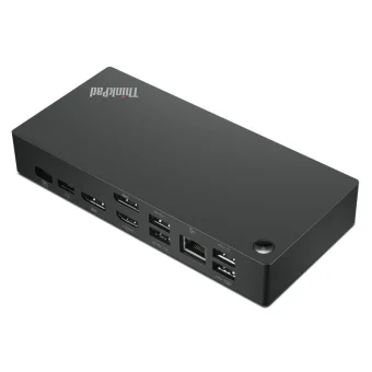 Lenovo ThinkPad Universal USB-C Docking Station με HDMI/DisplayPort 4K PD Ethernet και σύνδεση 3 Οθονών Μαύρο