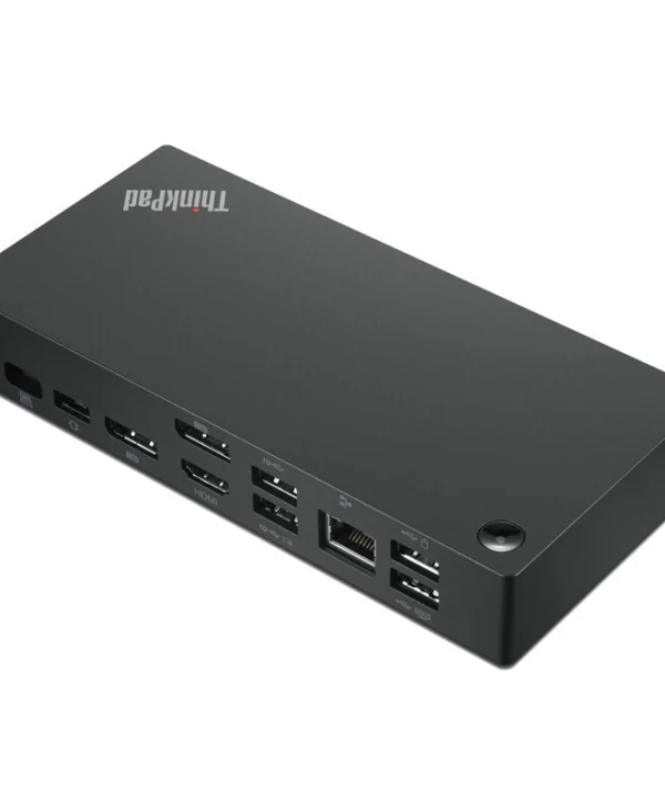 Lenovo ThinkPad Universal USB-C Docking Station με HDMI/DisplayPort 4K PD Ethernet και σύνδεση 3 Οθονών Μαύρο