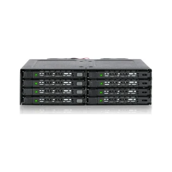 Icy Dock ToughArmor Πλαίσιο Για Σκληρούς Δίσκους Backplane IcyDock 8x6,3cm SATAI-III/SAS in 1x5,25" Μαύρο MB998IP-B MB998IP-B