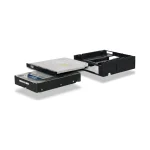 Icy Dock Flex-Fit Duo 5.25 Inch External Bay to 3.5 Inch HDD/Device Bay And Ultra Slim ODD Bay Mounting Kit Bracket Μαύρο MB343SPO - Image 2