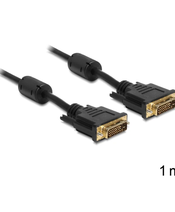 DeLock DVI Cable DVI-D male - DVI-D male 1m (83189)