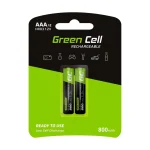 Green Cell Επαναφορτιζόμενες Μπαταρίες AAA Ni-MH 800mAh 1.2V 2τμχ GR08
