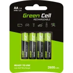 Green Cell Επαναφορτιζόμενες Μπαταρίες AA Ni-MH 2600mAh 1.2V 4τμχ GR01