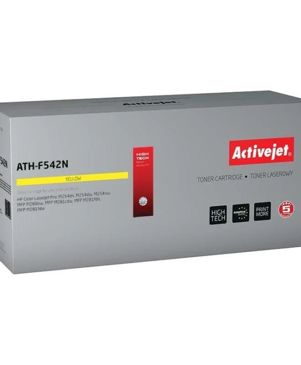 Active Jet Συμβατό Toner για Laser Εκτυπωτή HP 203A CF542A 1300 Σελίδων Κίτρινο ATH-F542N