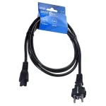Savio Schuko - IEC C5 Cable 1.8m Μαύρο CL-81 cl-81 - Image 4