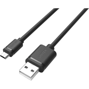 Unitek Regular USB 2.0 to micro USB Cable Μαύρο 1.5m (Y-C434GBK)