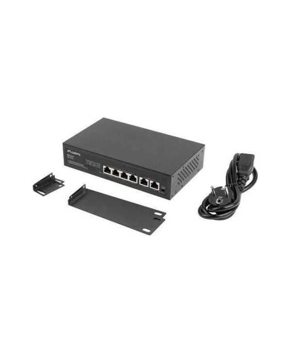 Lanberg RSFE-4P-2FE-60 Unmanaged L2 PoE+ Switch με 4 Θύρες Ethernet