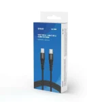 Savio USB 2.0 Cable USB-C male - USB-C 100W Μαύρο 2m (CL-160) - Image 3