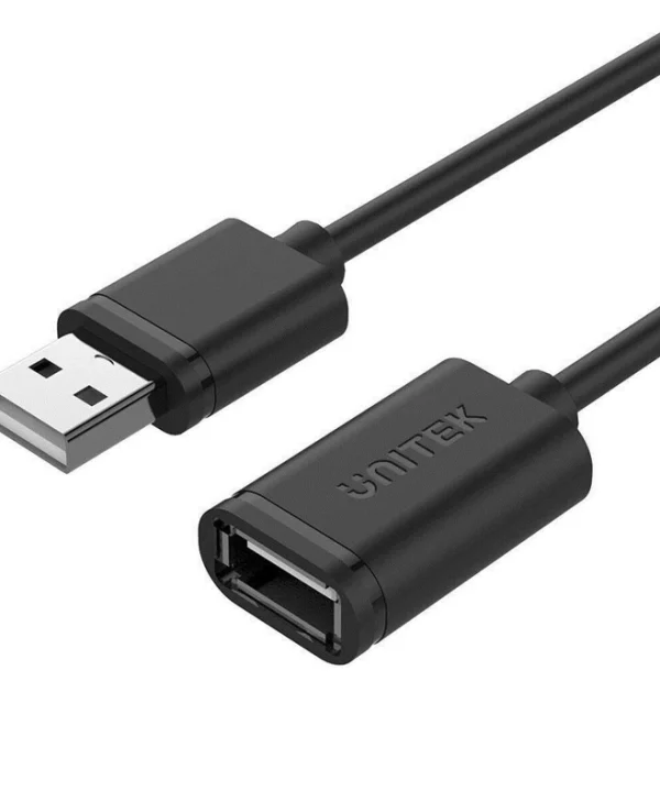Unitek USB 2.0 Cable USB-A male - USB-A female Μαύρο 2m (Y-C450GBK)