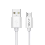 Savio Regular USB 2.0 to micro USB Cable Λευκό 3m (CL-167)