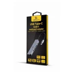 Cablexpert USB-C Docking Station με HDMI 4K PD Γκρι (A-CM-COMBO5-02) - Image 2
