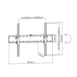 Gembird WM-70T-02 Βάση Τηλεόρασης έως 70" - Image 3