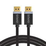 Savio Cable DisplayPort male - DisplayPort male 3m Μαύρο () CL-176