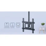 Gembird CM-70ST-01 Βάση Τηλεόρασης Οροφής έως 70" και 50kg Μαύρο - Image 8