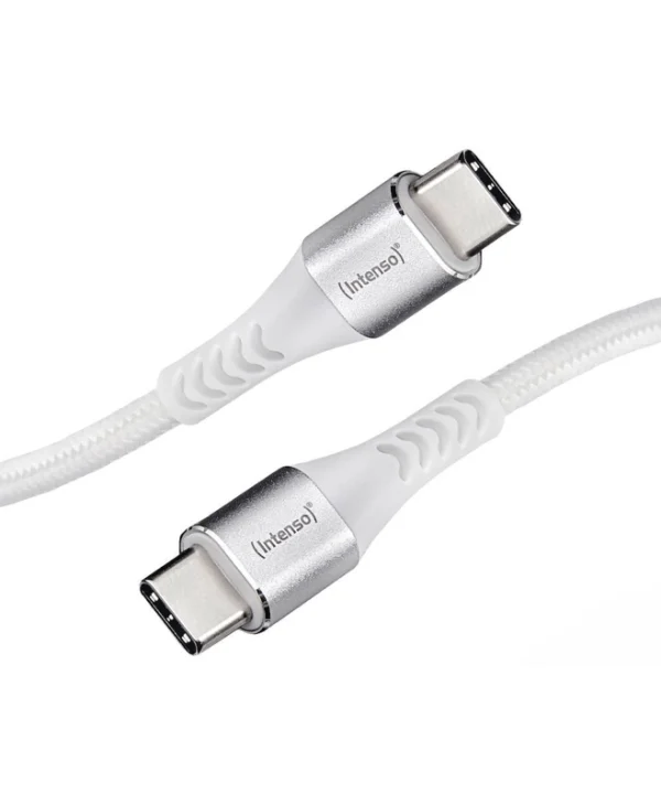 Intenso C315C Braided USB 2.0 Cable USB-C male - USB-C 60W Λευκό 1.5m 7901002