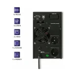 Qoltec Uninterruptible Power Supply UPS On-Line 1000VA 53042 - Image 4