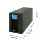 Qoltec Uninterruptible Power Supply UPS On-Line 1000VA 53042 - Image 5