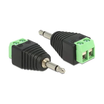 DeLock Βύσμα 3.5mm Jack male Μαύρο 65528