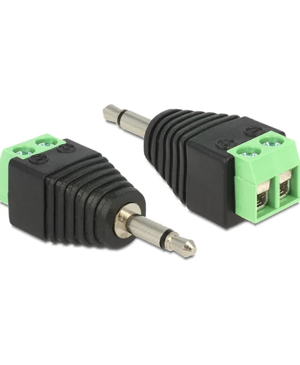 DeLock Βύσμα 3.5mm Jack male Μαύρο 65528