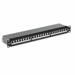 Trendnet Patch Panel Shielded για Rack 1U 19" 24 Θυρών cat6a Μαύρο TC-P24C6AS
