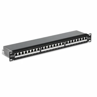 Trendnet Patch Panel Shielded για Rack 1U 19" 24 Θυρών cat6a Μαύρο TC-P24C6AS