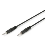 Digitus Καλώδιο 3.5mm male - 3.5mm male Μαύρο 2.5m (AK-510100-025-S)