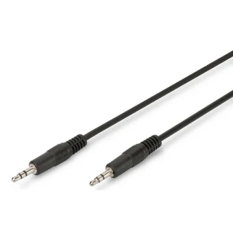 Digitus Καλώδιο 3.5mm male - 3.5mm male Μαύρο 2.5m (AK-510100-025-S)