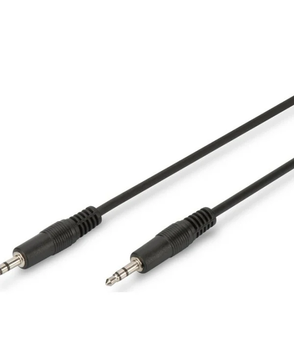 Digitus Καλώδιο 3.5mm male - 3.5mm male Μαύρο 2.5m (AK-510100-025-S)