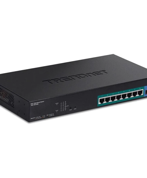 Trendnet TPE-1021WS Managed L2 PoE+ Switch με 8 Θύρες Gigabit (1Gbps) Ethernet και 2 SFP Θύρες