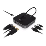Icy Box USB-C Docking Station με HDMI/DisplayPort 4K PD Ethernet και σύνδεση 2 Οθονών Μαύρο (IB-DK408-C41) - Image 3