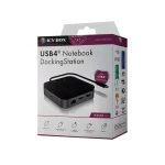 Icy Box USB-C Docking Station με HDMI/DisplayPort 4K PD Ethernet και σύνδεση 2 Οθονών Μαύρο (IB-DK408-C41) - Image 5
