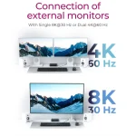 Icy Box Thunderbolt 4 Docking Station με 4K PD και σύνδεση 2 Οθονών Μαύρο (IB-HUB801-TB4) - Image 7