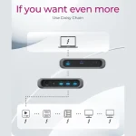 Icy Box Thunderbolt 4 Docking Station με 4K PD και σύνδεση 2 Οθονών Μαύρο (IB-HUB801-TB4) - Image 9