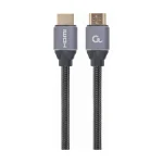 Cablexpert HDMI 2.0 Braided Cable HDMI male - HDMI male 1m Ασημί CCBP-HDMI-1M - Image 2