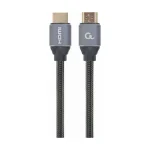 Cablexpert HDMI 2.0 Braided Cable HDMI male - HDMI male 1m Ασημί CCBP-HDMI-1M - Image 4