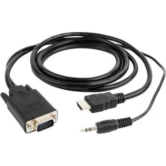 Gembird Μετατροπέας 3.5mm / HDMI male σε VGA female 1τμχ A-HDMI-VGA-03-6