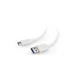 Cablexpert USB 3.0 Cable USB-C male - USB-A 36W Λευκό 0.1m (CCP-USB3-AMCM-W-0.1M) - Image 4