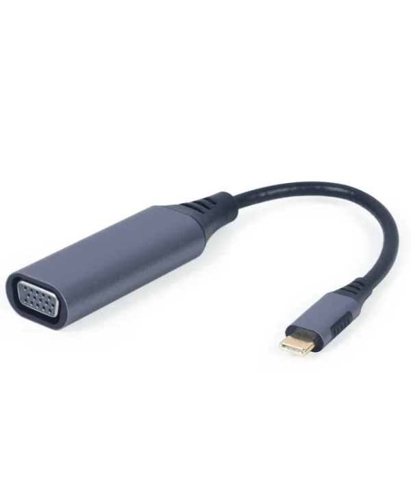 Gembird Μετατροπέας USB-C / VGA male σε USB-C / VGA female Λευκό 1τμχ (A-USB3C-VGA-01)
