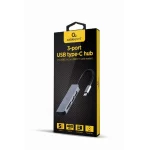 Gembird USB 2.0 Hub 3 Θυρών με σύνδεση USB-C Ασημί UHB-CM-CRU3P1U2P2-01 - Image 2
