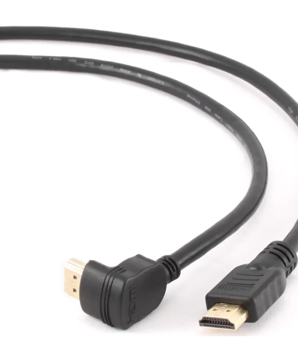 Cablexpert HDMI 1.4 Angle (90°) Cable HDMI male - HDMI male 3m Μαύρο CC-HDMI490-10