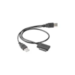 Gembird USB to SATA Αdapter for Slim SATA SSD, DVD Μαύρο (A-USATA-01) - Image 2