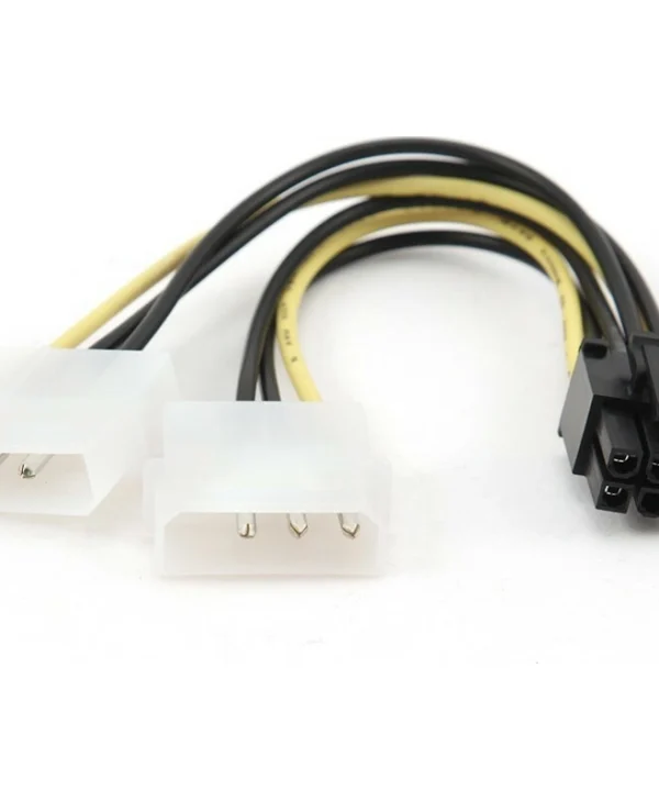 Cablexpert 6-Pin PCIe - 4-Pin Molex Cable 0.15m Πολύχρωμο CC-PSU-6
