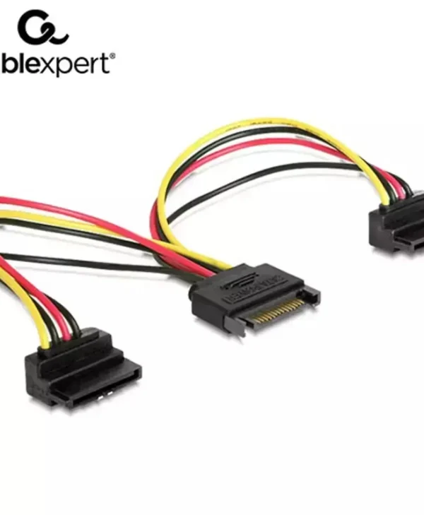 Cablexpert Power Splitter Sata 0.15m 15-Pin Sata - 15-Pin Sata Cable 0.15m Πολύχρωμο CC-SATAM2F-02