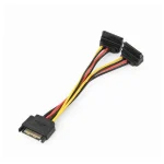 Cablexpert Power Splitter Sata 0.15m 15-Pin Sata - 15-Pin Sata Cable 0.15m Πολύχρωμο CC-SATAM2F-02 - Image 4